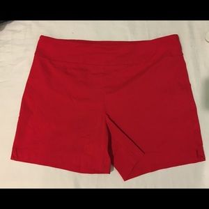 Attyre Red Body fitting shorts